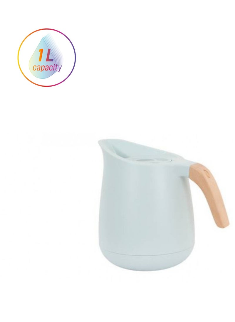 HOMEVEO - Thermos For Tea or Coffee With Plastic Body And Heat Preserving Steel From Inside 1liter - Image 1