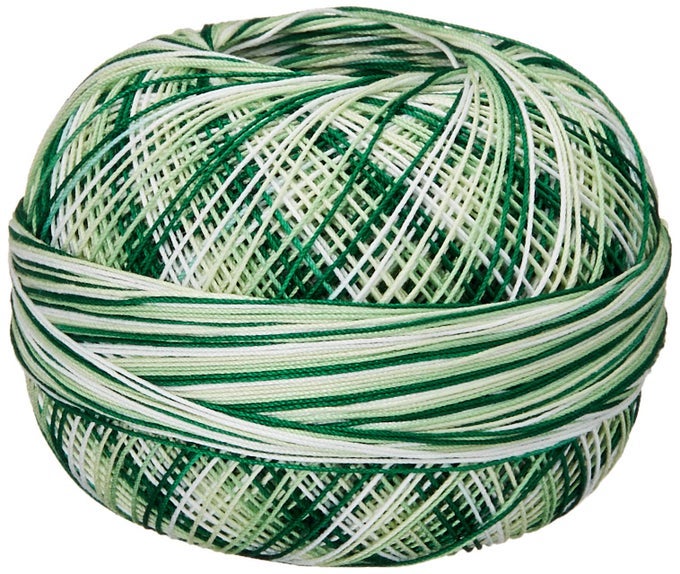 HANDY HANDS PREMIUM COTTON THREAD SIZE 40 CHRISTMAS GREEN MIX