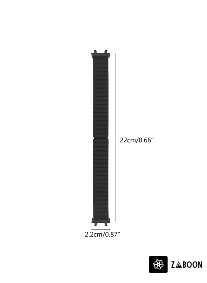Zaboon سوار ساعة أمازفيت تي-ريكس 2 السيليكوني المغناطيسي ثنائي اللون - Image 3