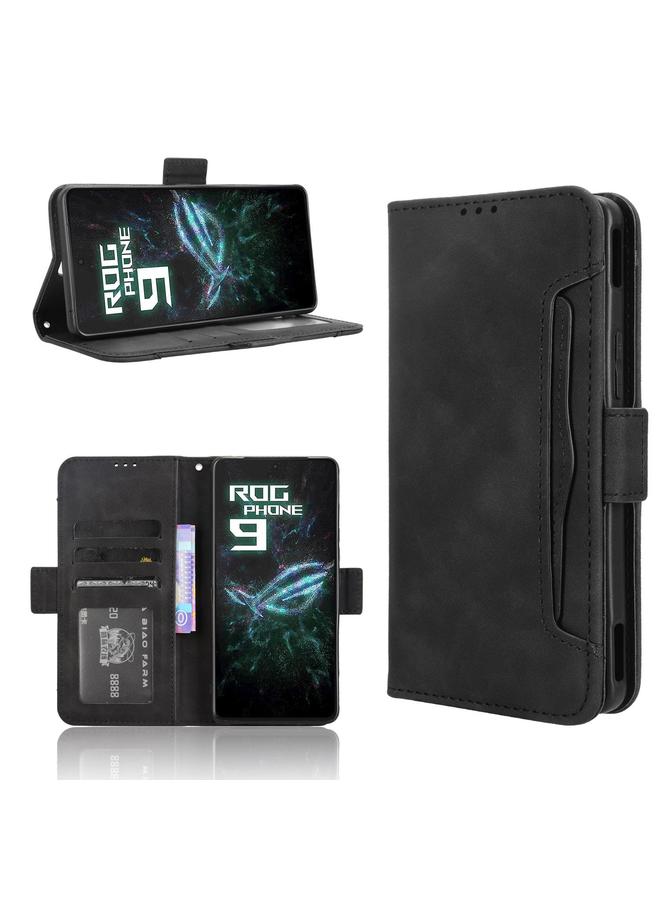 Zaboon Case For ASUS ROG Phone 9 / 9 Pro Skin Feel Calf Texture Card Slots Leather Phone Case - Image 1