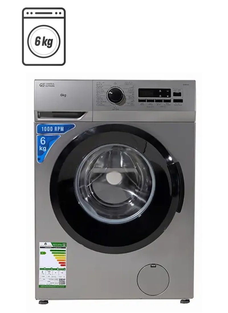 General Supreme Washing Machine Automatic Front Load 6 KG,Silver , GSFLN60 - pzsku/Z6176489C2AAD3E9EFC15Z/45/_/1740991979/20124c5e-f1d7-4731-b944-7d927319da98