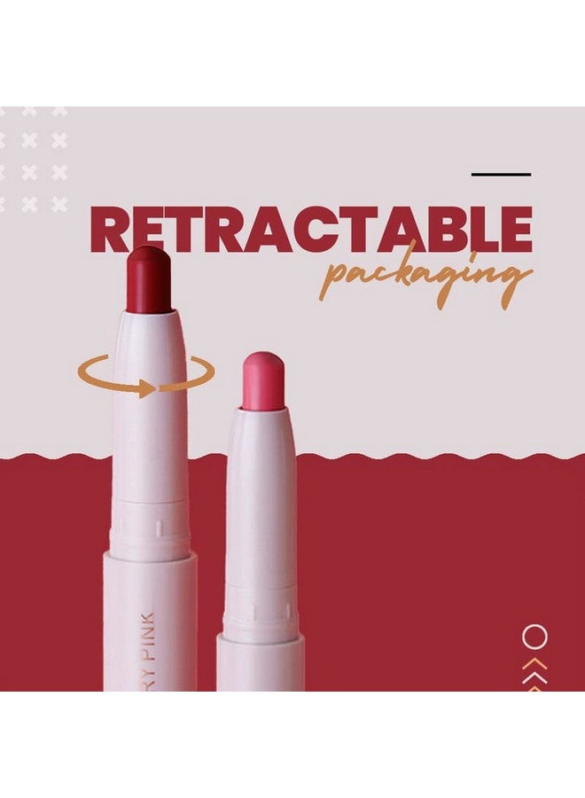 مارس قلم تحديد الشفاه MARS Retractable Poppins Long Lasting Lip Crayon | لمسة نهائية غير لامعة | أحمر شفاه مقاوم للتلطخ والتقبيل للنساء 1.3 جم (09-BERRY-WINE) - Image 4