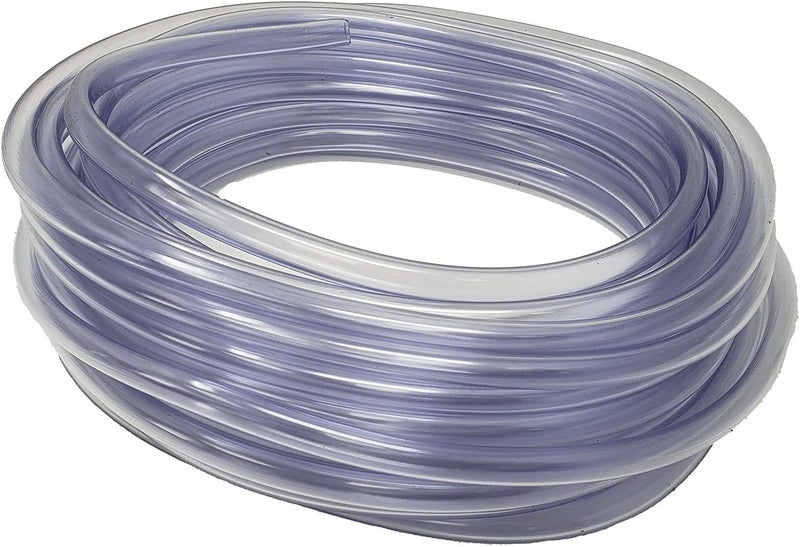 Food Grade Crystal Clear Vinyl Tubing, 5/16-Inch ID x 7/16-Inch OD, 50-FT