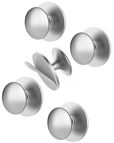 MeBantoo 40 Pack Silver SelfAdhesive Cabinet Knobs SelfStick Hardware Kitchen Cabinet Handles NoPunch Peel and Stick Drawer Knobs for Refrigerators Dressers Windows Closets - Image 1
