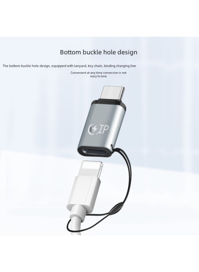 Generic Type-c To Lightning Adapter Chip Type-c To Usb Adapter Data Transmission Supports Mobile Phone-Color:type-c Female Seat To Lighting Male Head  - Image 5