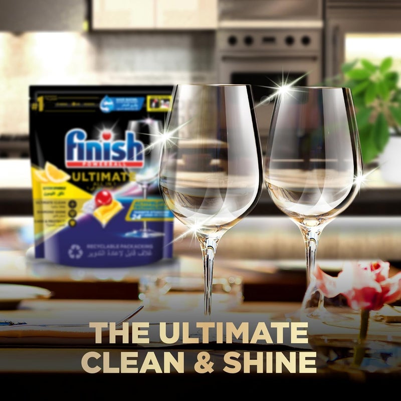 Powerball Ultimate All in One Dishwasher Detergent, Lemon Sparkle Scent, 48 Tabs - Image 3