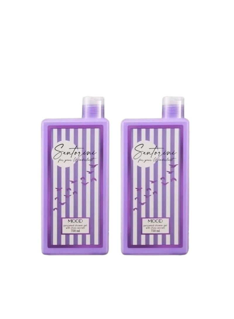 Mood Santorini Shower Gel With Shea Butter ( 02 P )