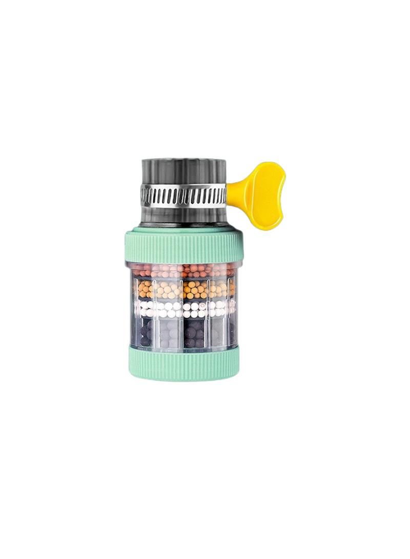 Green Removable And Washable Six-layer Filter Activated Carbon Kitchen Household Tap Water Purifier Water Filter