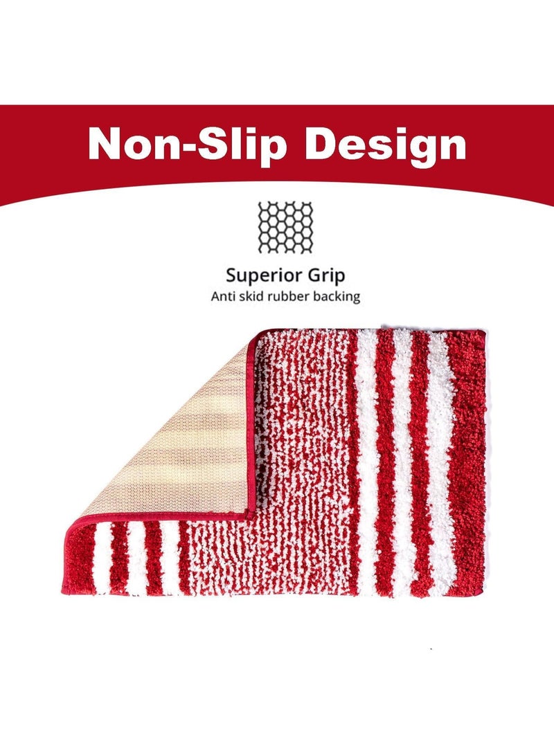 TYCOM Bathroom Rugs Bath Mat 50x80cm Non Slip Fluffy Soft Plush Microfiber Shower Carpet Rug Machine Washable Quick Dry Ultra Bath Mats for Tub Bathroom and Shower - Image 4