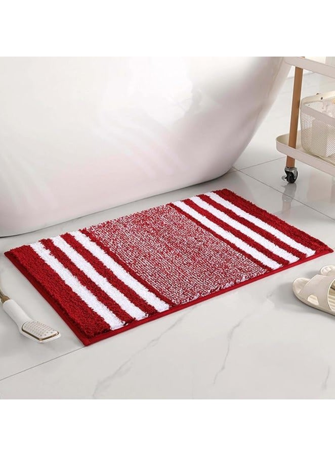 TYCOM Bathroom Rugs Bath Mat 50x80cm Non Slip Fluffy Soft Plush Microfiber Shower Carpet Rug Machine Washable Quick Dry Ultra Bath Mats for Tub Bathroom and Shower - Image 1