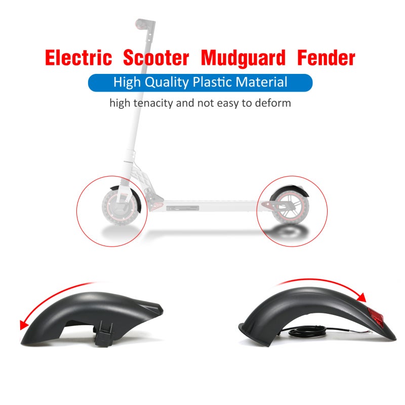 10in Electric Scooter Front Tire Guard Rear Tire Guard Front Rear Mud Guard Set Mudguard Fender for Kugoo M4 Kick Scooter - Image 5