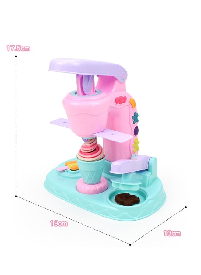 Occuwzz - 12 Pieces Colored Clay Set - Kids Kitchen Clay Toys DIY Pretend Picnic Cooking Toy, Ice Cream Maker | for Kids 3 and Up - Image 1
