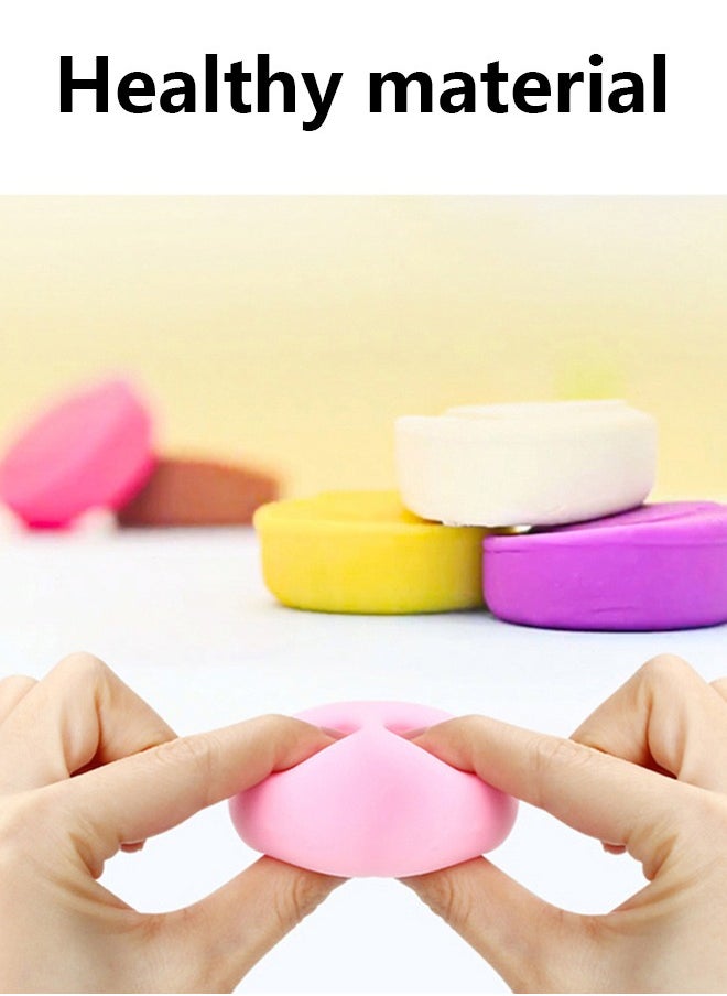 Occuwzz - 12 Pieces Colored Clay Set - Kids Kitchen Clay Toys DIY Pretend Picnic Cooking Toy, Ice Cream Maker | for Kids 3 and Up - Image 1