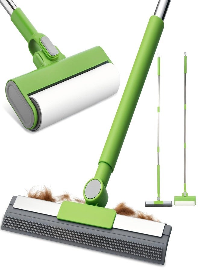 MXF Pet Hair Remover Kit - Including Carpet Rake & Large Lint Roller, 2 in 1 Pet Hair Removal Tool Cat Dog Fur Rakes Scraper Carpet Broom for Carpets, Rugs, Mats, Pet Beds - Image 1