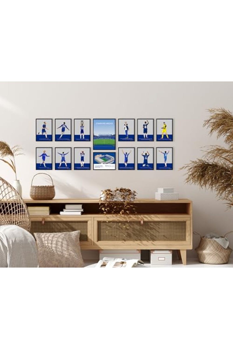 QUOTE - UNQUOTE ART Stamford Bridge - Chelsea FC Frame - Football Posters- 11x14 inches - Black Frame - Image 5