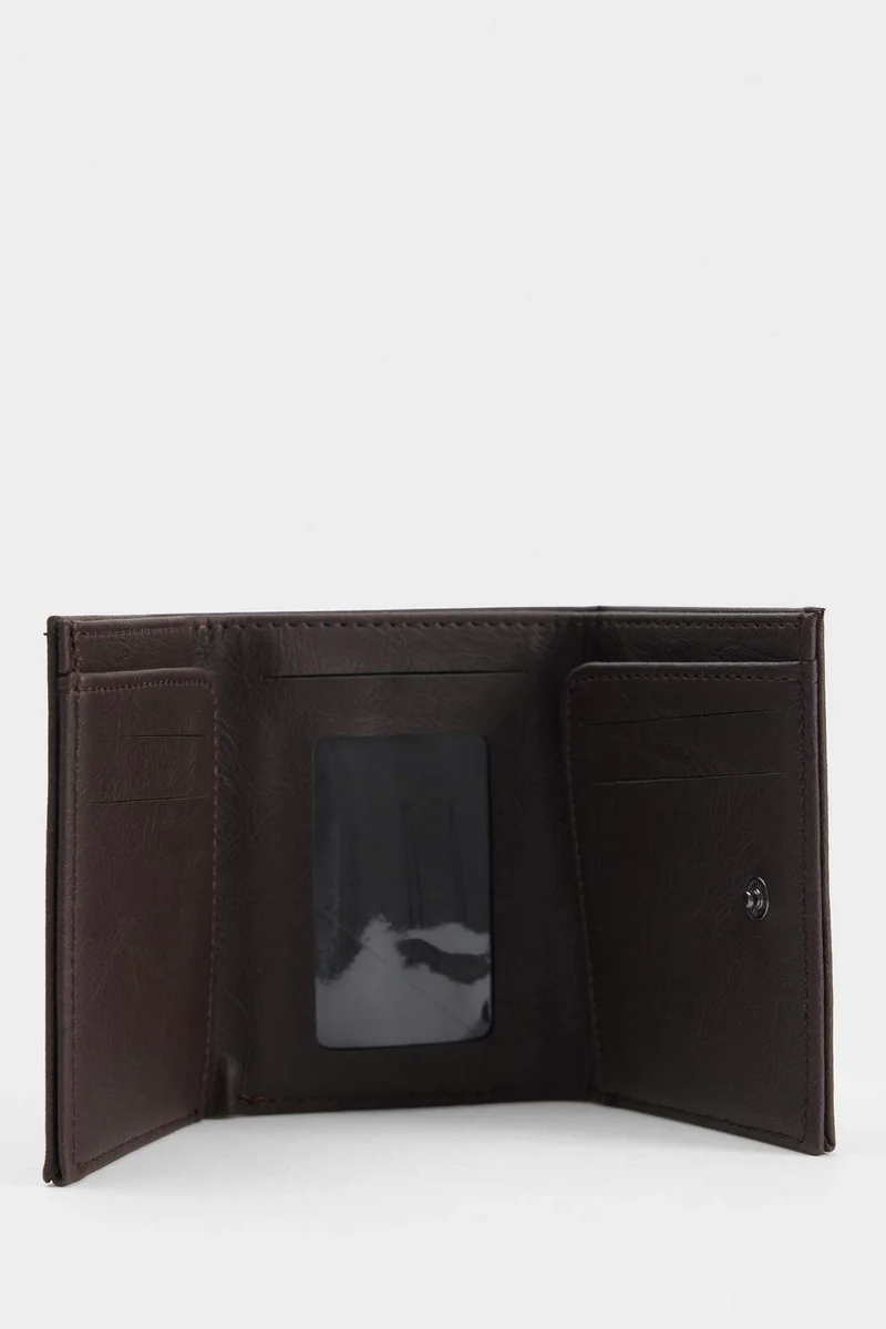 Defacto  Man Faux Leather Business Card Wallet for Men | Best Price UAE