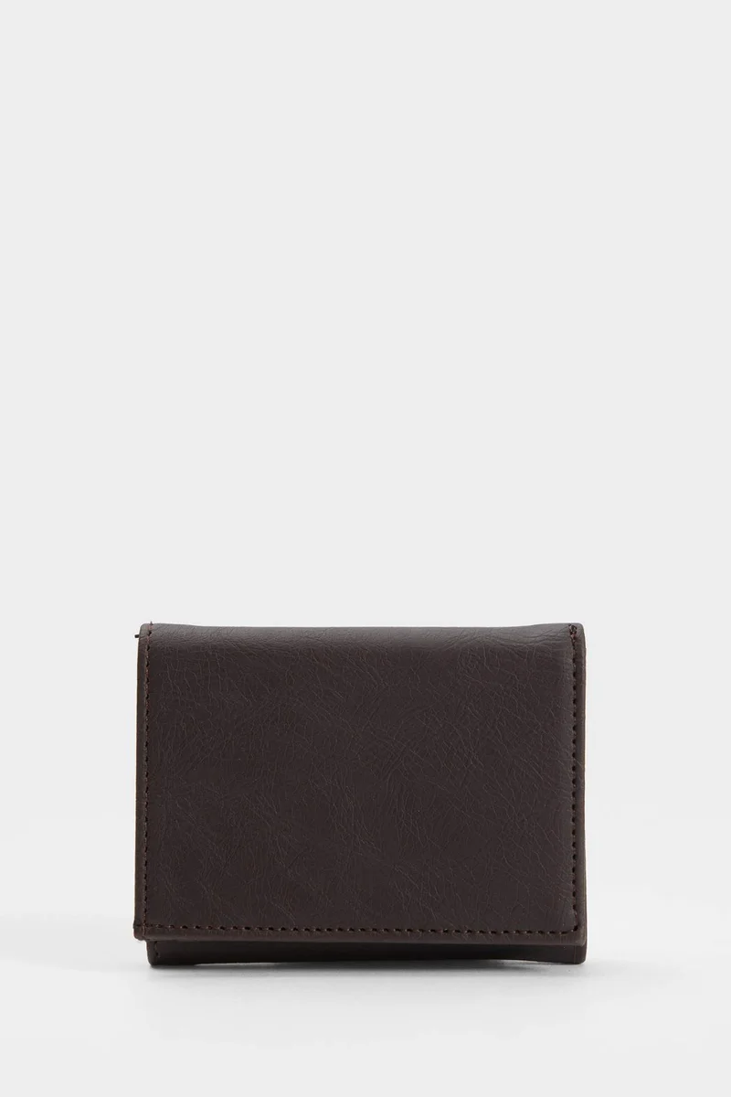 ديفاكتو Man Faux Leather Business Card Wallet