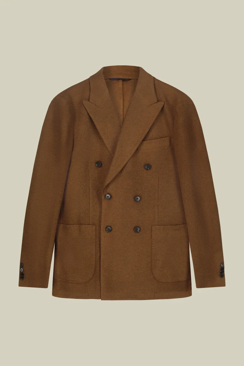 Doppelganger  Men's double-breasted jacket - Camel for Men | Best Price UAE