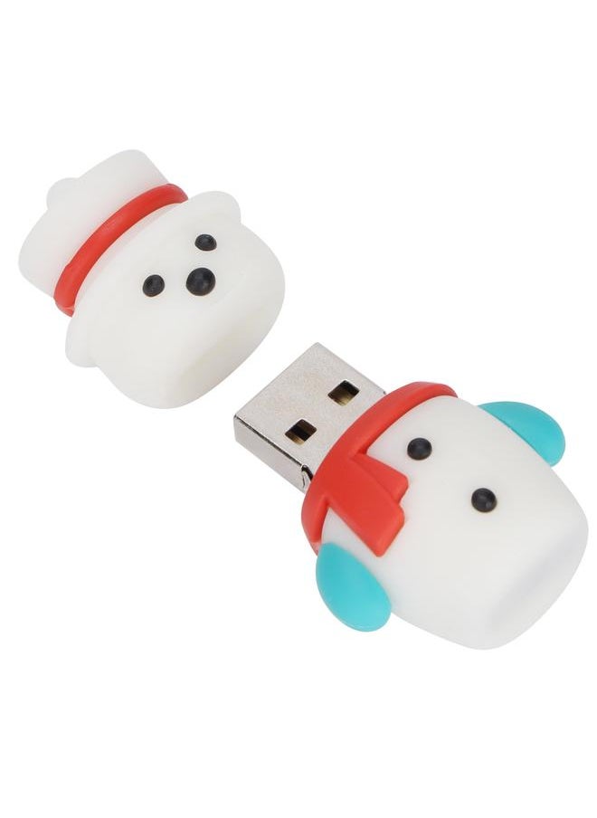 Thoraya - USB2.0U disk thumb drive storage device memory stick flash drive Christmas Snowman USB flash drive 128GB - Image 1