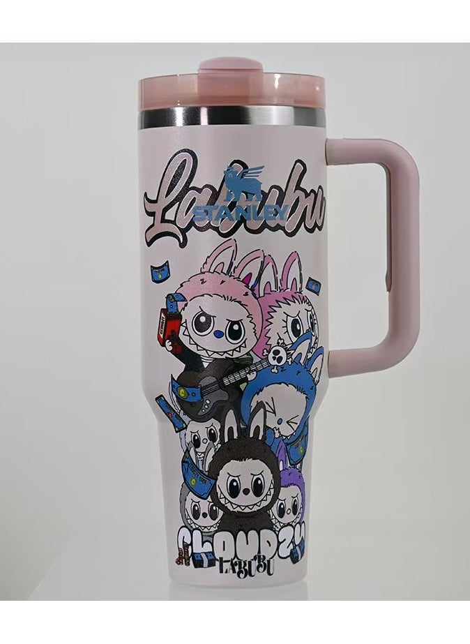 Stanley Labubu Stainless steel vacuum insulated cup ,40oz Insulated Travel Cup, Exclusive Collectible Design