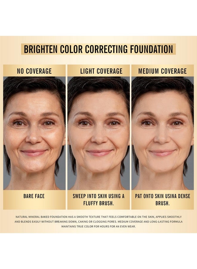 KIMUSE Lighting Glow Baked Foundation, Brighten Color, Color Corrector, Buildable Coverage, Lightweight Powder Foundation, Radiant Natural Finish (Natural Color) - Image 4