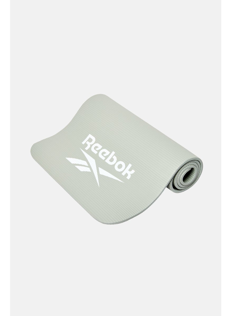 Reebok Women Brand Logo Fitness 10 mm Training Mat, Grey  - Image 2