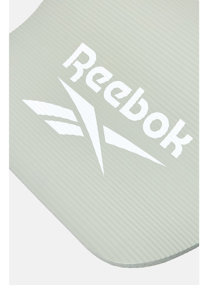 Reebok Women Brand Logo Fitness 10 mm Training Mat, Grey  - Image 3