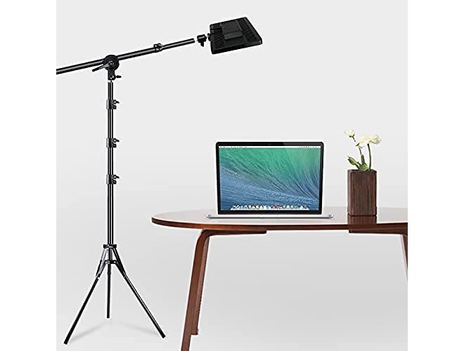 Photography Photo Studio Kit Light Stand Cross Arm with Weight Extension Rod 75-135CM (Boom Arm Holder + Tripod)
