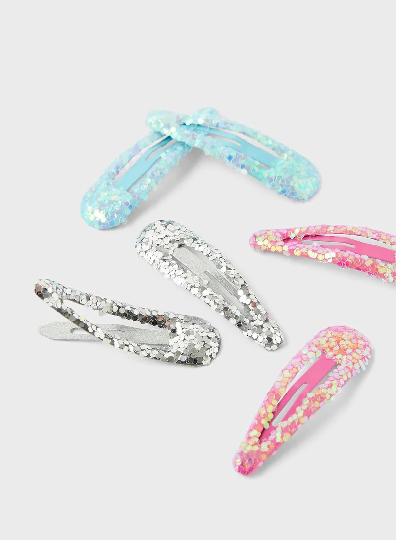 Accessorize Glitter Clip Set