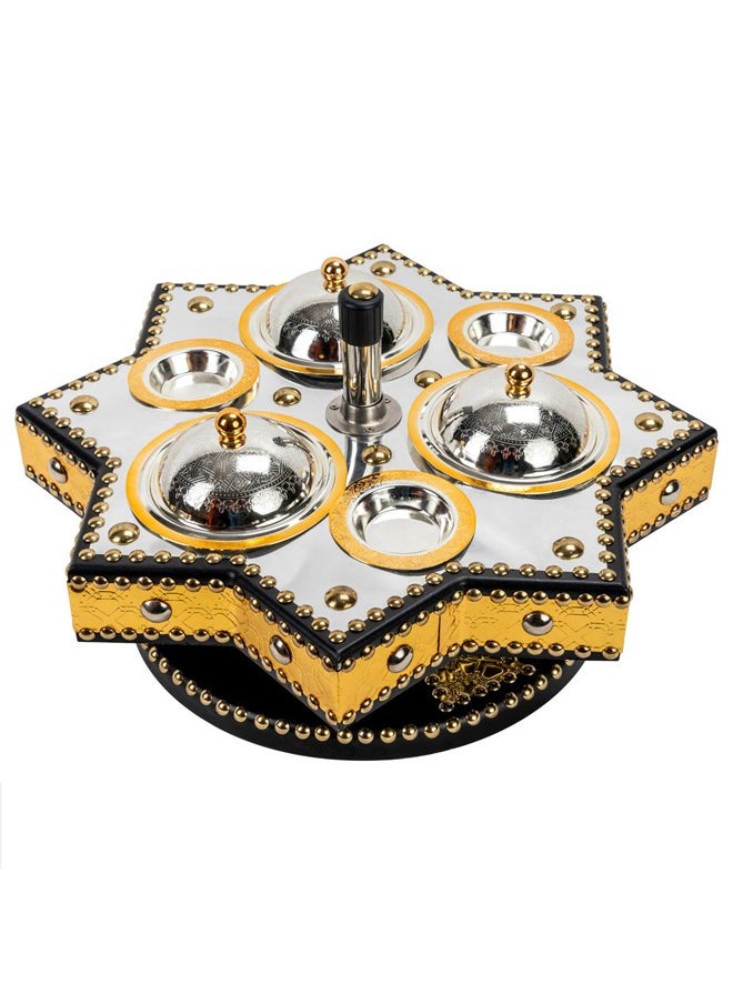 AL SANIDI Heritage hospitality set for dates and nuts, Date palm squeezer  - Image 1