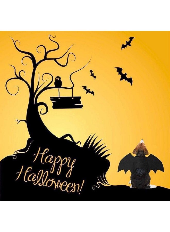 LKEX Halloween Large Dog Costume, Pet Bat Wings & Vampire Cloak, 2 Pack, Dog Funny Holiday Clothes for Bloody Zombie Cosplay Party - Image 2