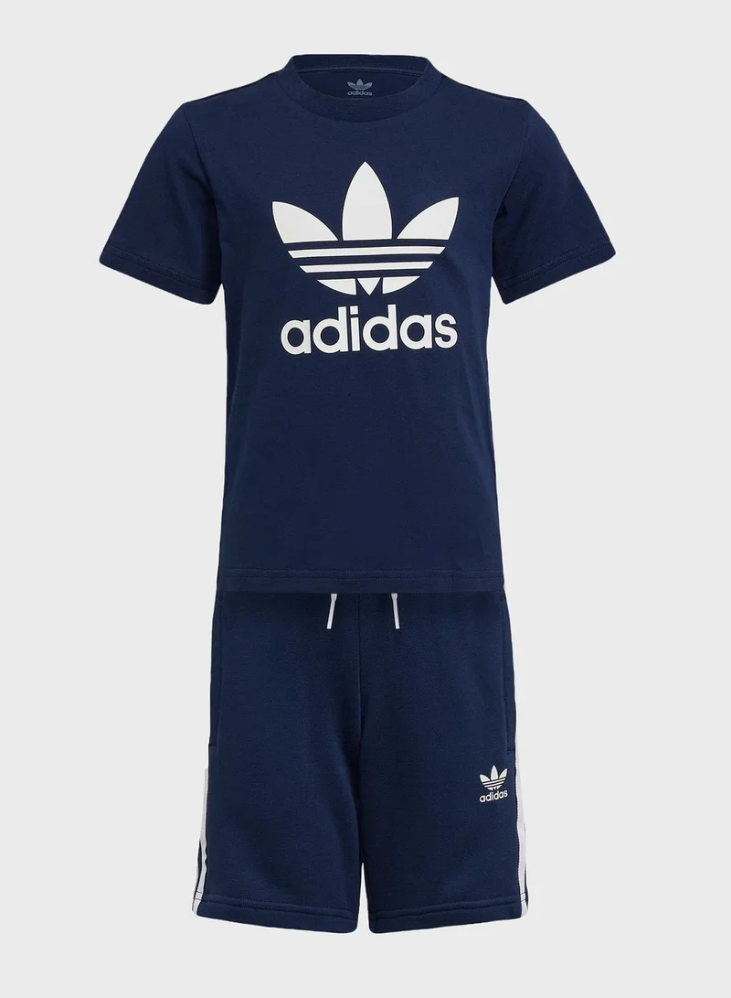 adidas Originals Kids Adicolor Shorts And T-Shirt Set