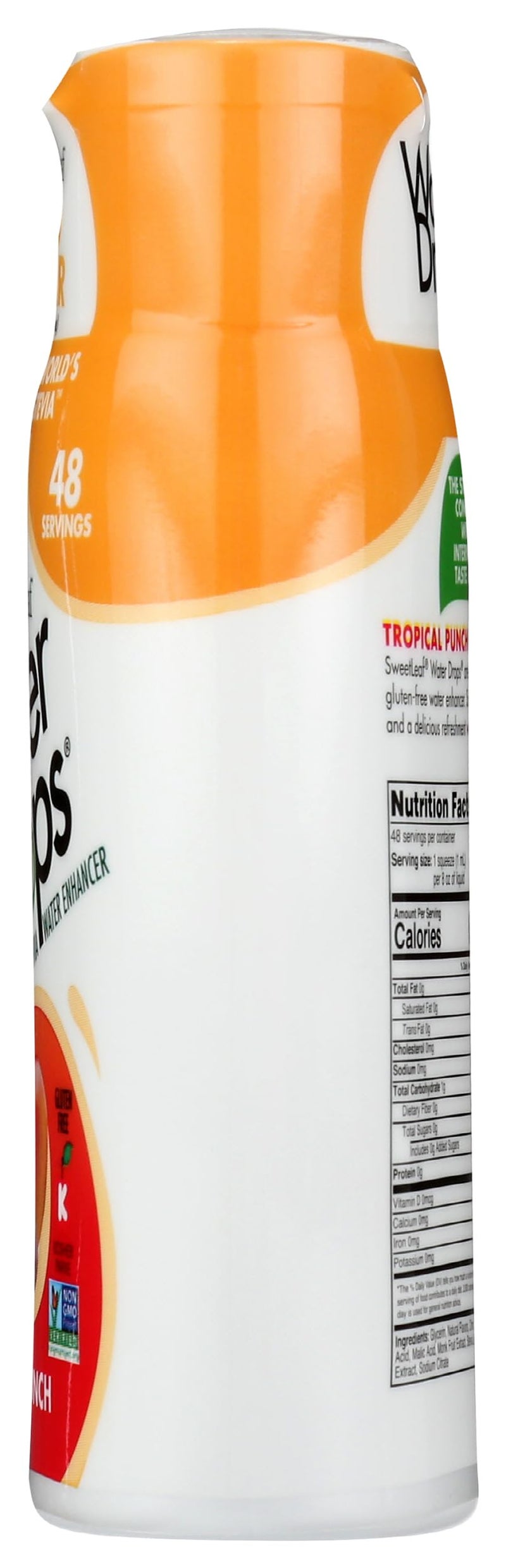 SweetLeaf Water Flavoring Drops - Stevia Water Enhancer, Sugar Free, Zero Calorie Water Additive, Contains Monk Fruit Extract, Gluten Free, Keto Friendly - Tropical Punch, 1.62 Fl Oz (Pack of 1) - Image 5