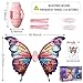 GOLDGE LED Electric Fairy Wings for Girls Moving Butterfly Wings with Lights  Music Toy for Halloween Valentine Birthday Christmas Party Costume Princess Cosplay and DressUp Colorful - Image 4