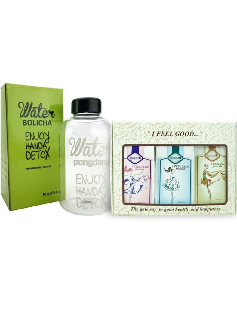 تيلاند برنامج I Feel Good، مجموعة Pure Filt Calm Pack الطبيعية ذات القوة الإضافية، معزز للمناعة الصحية، دعم فقدان الوزن، تخفيف التوتر، 100 جرام مع زجاجة 700 مل مجانًا - Image 1