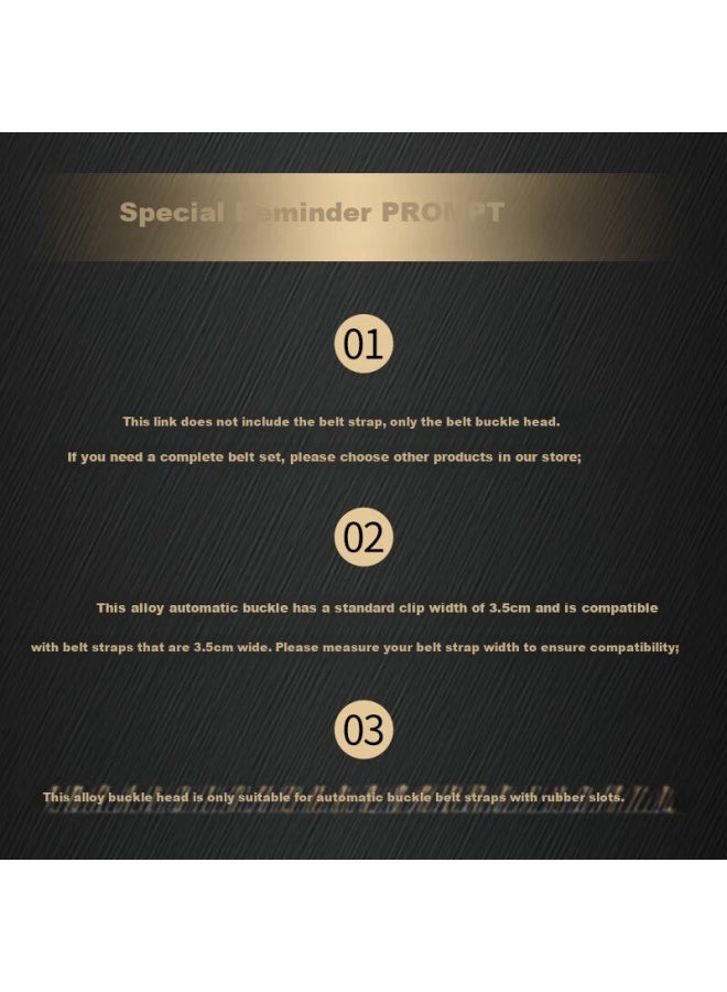 Tucano Men's Leather Belt Buckle Business Casual Automatic Buckle Separate Waistband Accessory Without Strap