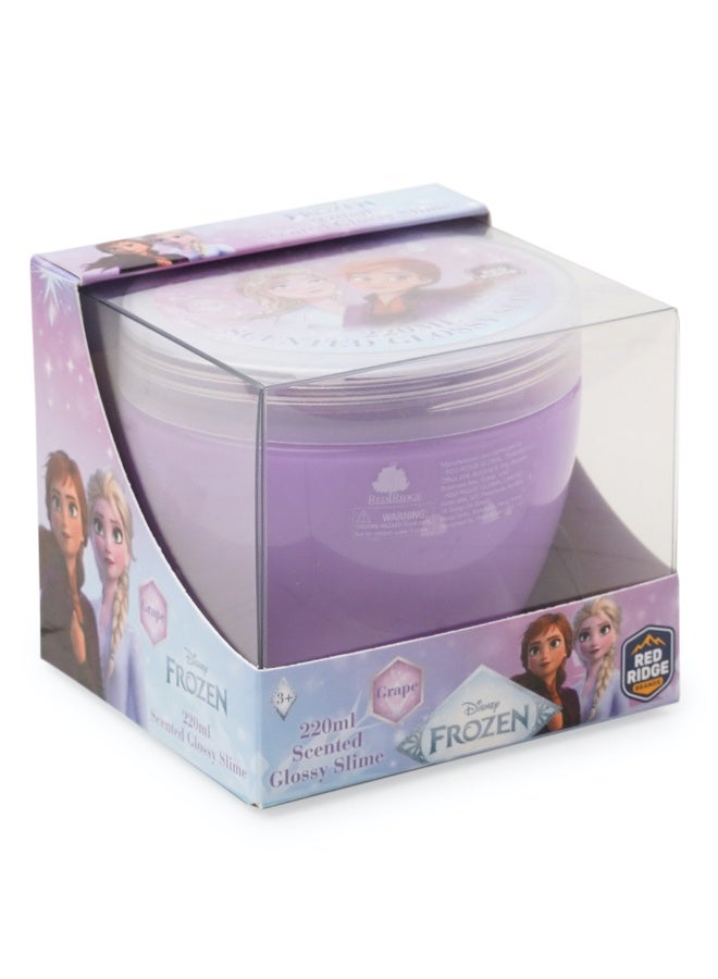 Disney FROZEN سلايم لامع معطر 220 مل - مجمد | سلايم ناعم، مرن وغير لاصق للأطفال والبالغين | لعبة حسية ممتعة وتخفيف التوتر | بنفسجي | العمر 3 سنوات فما فوق - Image 2