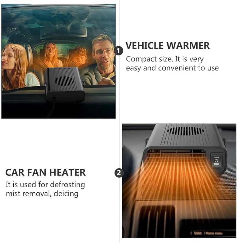 Portable Car Heater and Defroster Compact Lightweight Auto Heating Device for Vehicles - Image 4