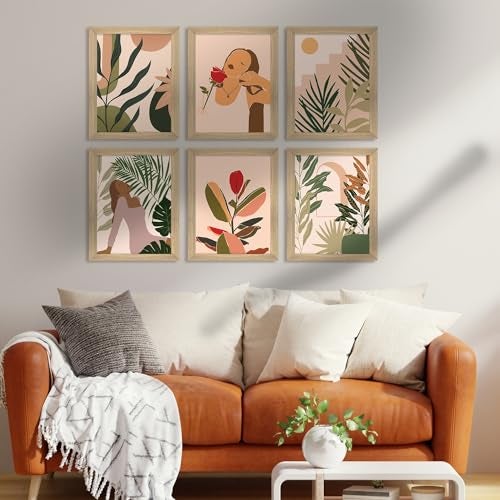PAPER PLANE DESIGN Poster For Living room Bedroom Office Wall Decoration Set of 6 (BOHO SET OF 6) - Image 2