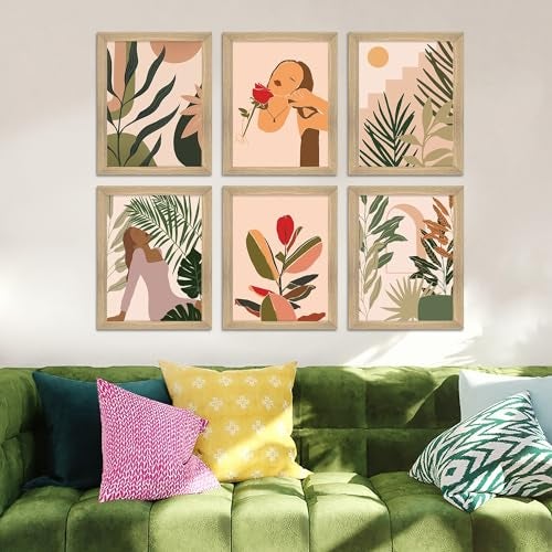 PAPER PLANE DESIGN Poster For Living room Bedroom Office Wall Decoration Set of 6 (BOHO SET OF 6) - Image 5