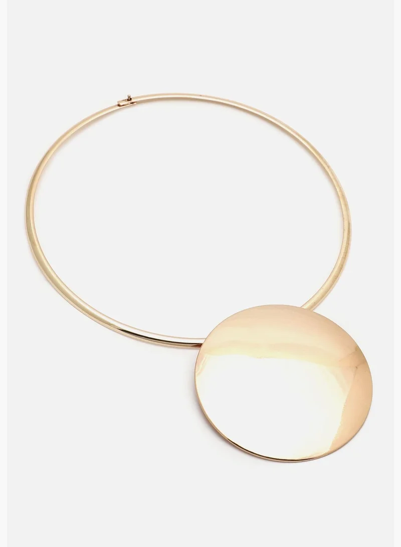 SOHI Gold Plated Designer casual Necklace and Earring Set For Women