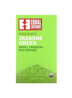 Equal Exchange Equal Exchange, Organic Jasmine Green, Green Tea, 20 Tea Bags, 1.41 oz (40 g)  - Image 1