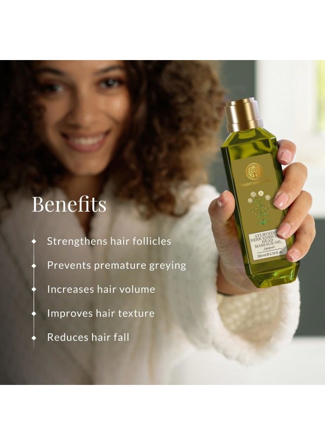 Forest Essentials Ayurvedic Herb Enriched Head Massage Oil Japapatti - 200ml  - Image 3