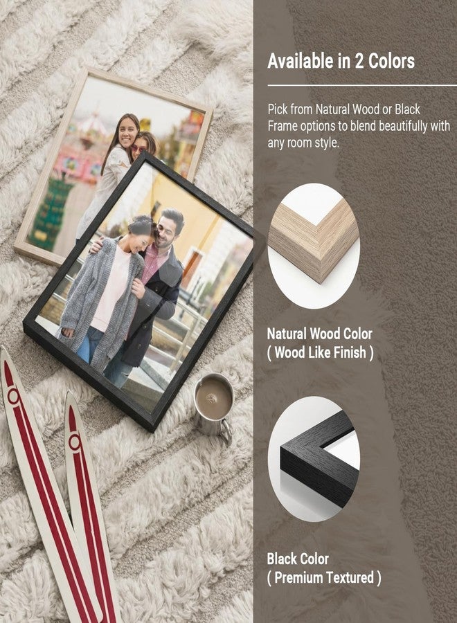 kotart Aesthetic Photo Frame for Wall Decoration | Wooden Frames for Bedroom Living Room | Certificate Frame | Photo Frame for Certificate A4 Size Set of 3 - Image 4