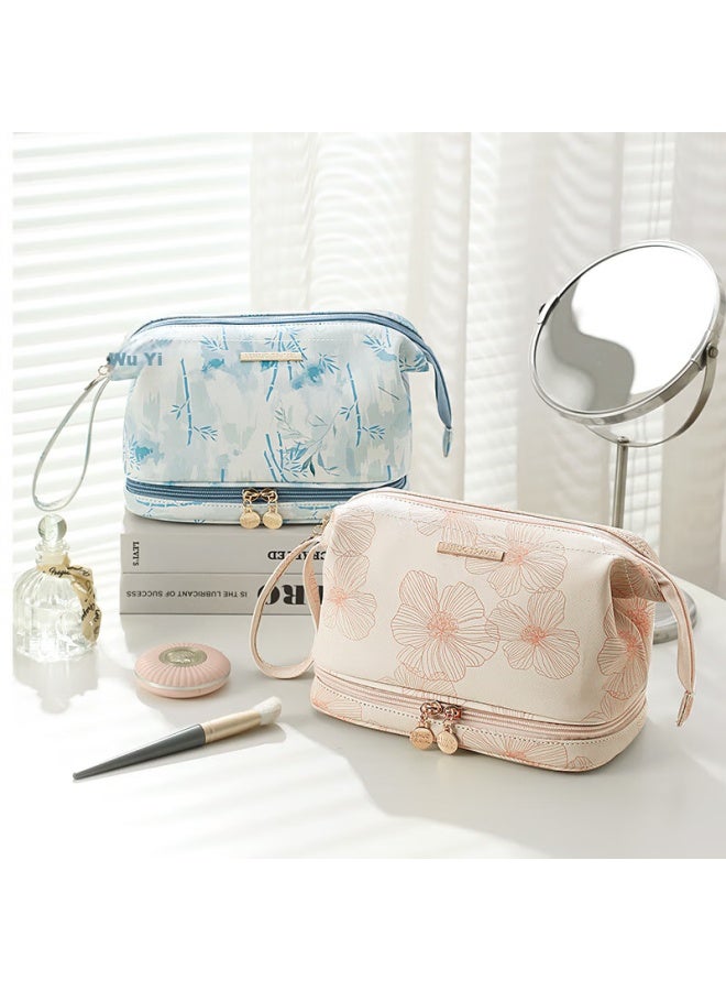 Right Away Large Capacity Waterproof Cosmetic Bag For Women, Portable Travel Toiletry And Skincare Storage Pouch, Premium Ladies' Business Trip Organizer - Image 3