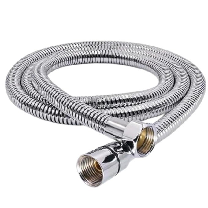 STAINLESS STEEL CHROME PLATED FLEXIBLE SHOWER HOSE TUBE HAND SHOWER HOSE REPLACEMENT SHOWER TUBE HEALTH FAUCET TUBE FLEXIBLE TUBE MULTI PURPOSE HOSE PIPE15 METER
