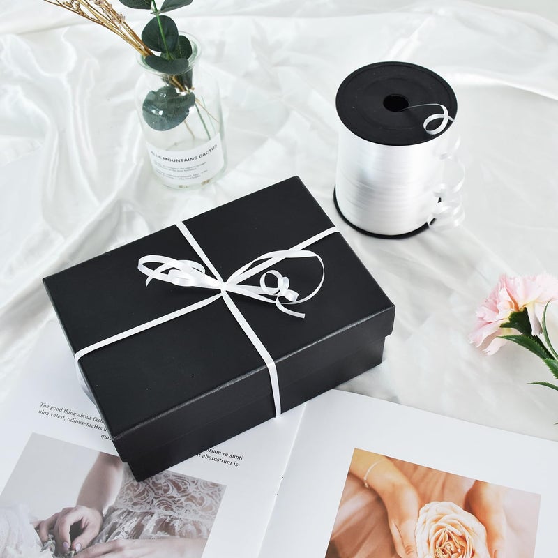 TONIFUL 500 Yards Curling Ribbon-Balloon Ribbon-Balloon String for Art&Craft Decor,Gift Wrapping,Ribbons and Bows for Christmas New Year Birthday Gifts Graduation Supplies (White) - Image 4