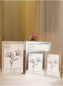LOWHA Tabletop Double Picture Photo Frame Folding Hinged with MDF Back and Acrylic Front Protection  - Image 4