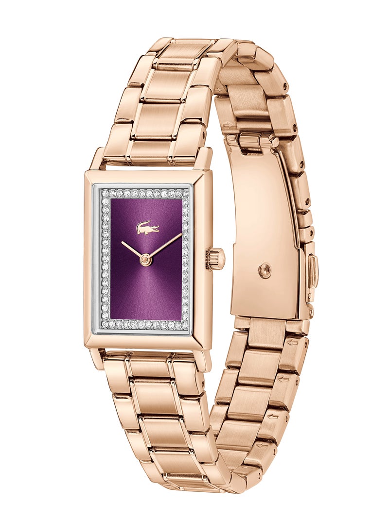 LACOSTE ساعة يد نسائية آنالوج مستطيلة من لاكوست - 2001405  - Image 1