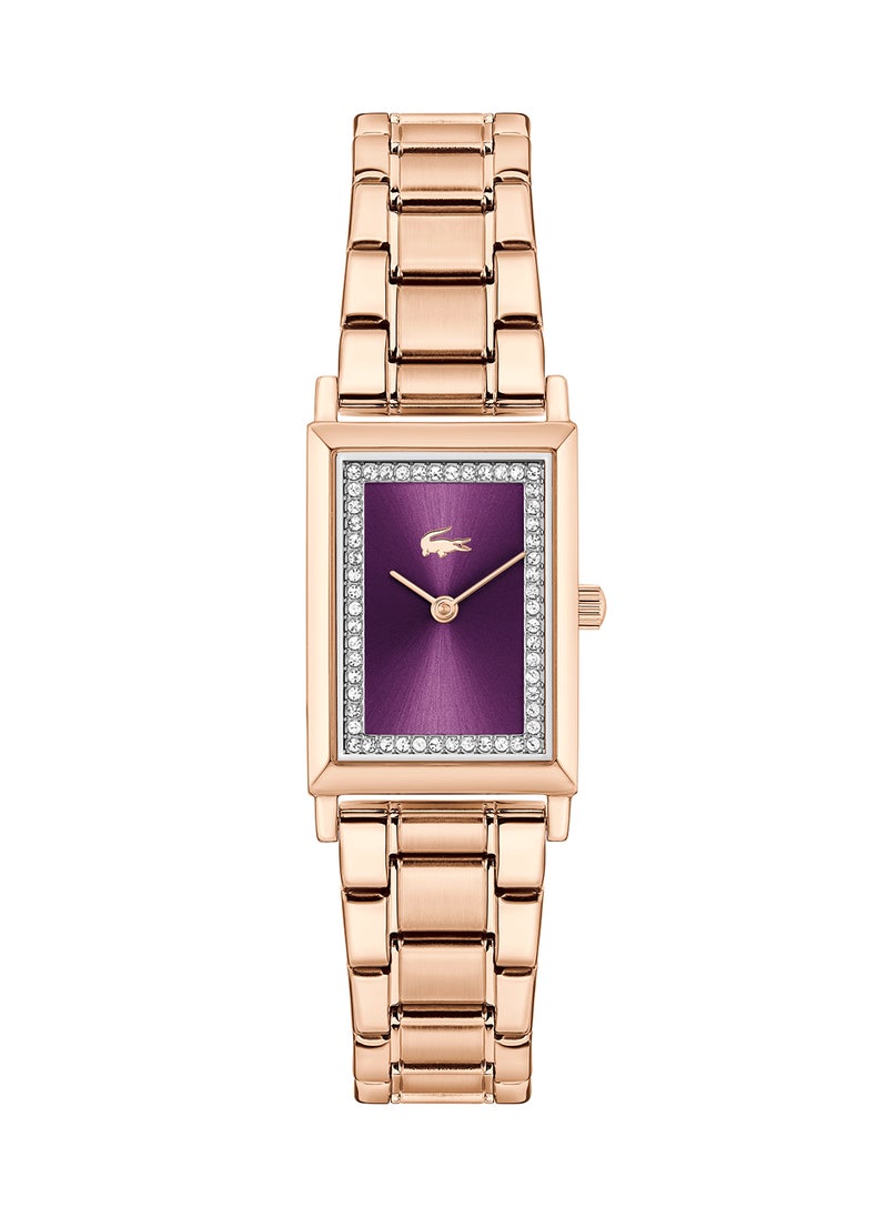 LACOSTE ساعة يد نسائية آنالوج مستطيلة من لاكوست - 2001405  - Image 3